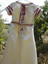 robe elfique pour enfant, vue de dos